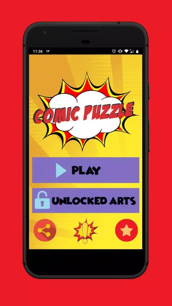 Comic Heroes Puzzle 스크린샷