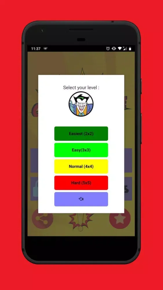 Comic Heroes Puzzle 스크린샷