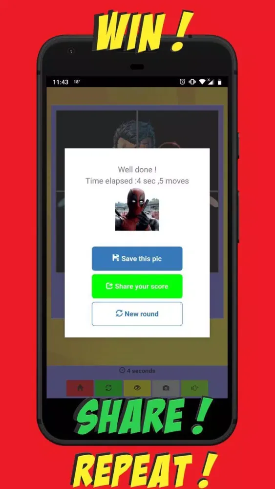 Comic Heroes Puzzle 스크린샷