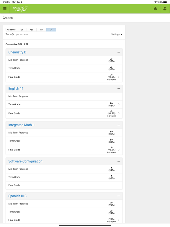 Screenshot di Campus Student iPad 