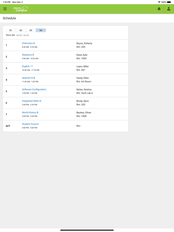 Screenshot di Campus Student iPad 