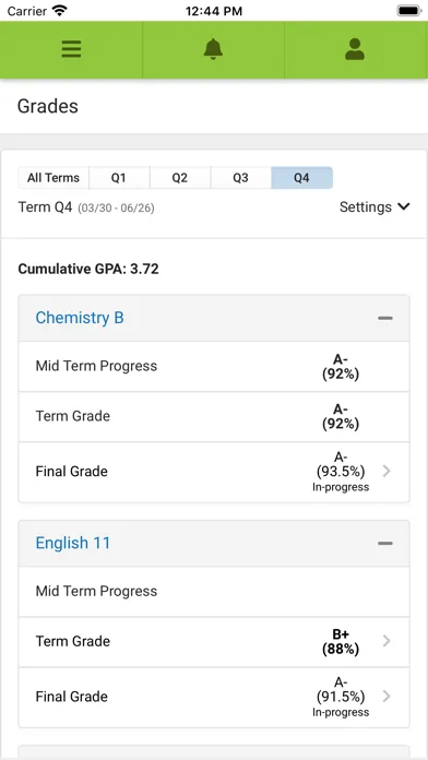 Screenshot di Campus Student