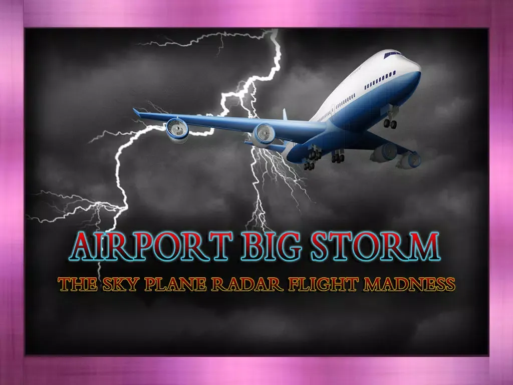 Ảnh chụp màn hình của Airport Big Storm : The Sky Plane Radar flight Madness - Free Edition iPad 
