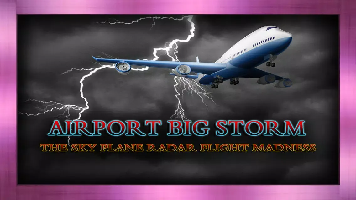 Ảnh chụp màn hình của Airport Big Storm : The Sky Plane Radar flight Madness - Free Edition