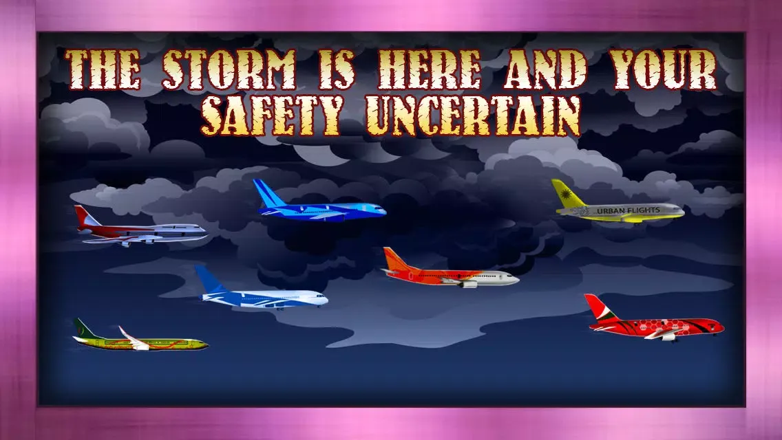 Ảnh chụp màn hình của Airport Big Storm : The Sky Plane Radar flight Madness - Free Edition