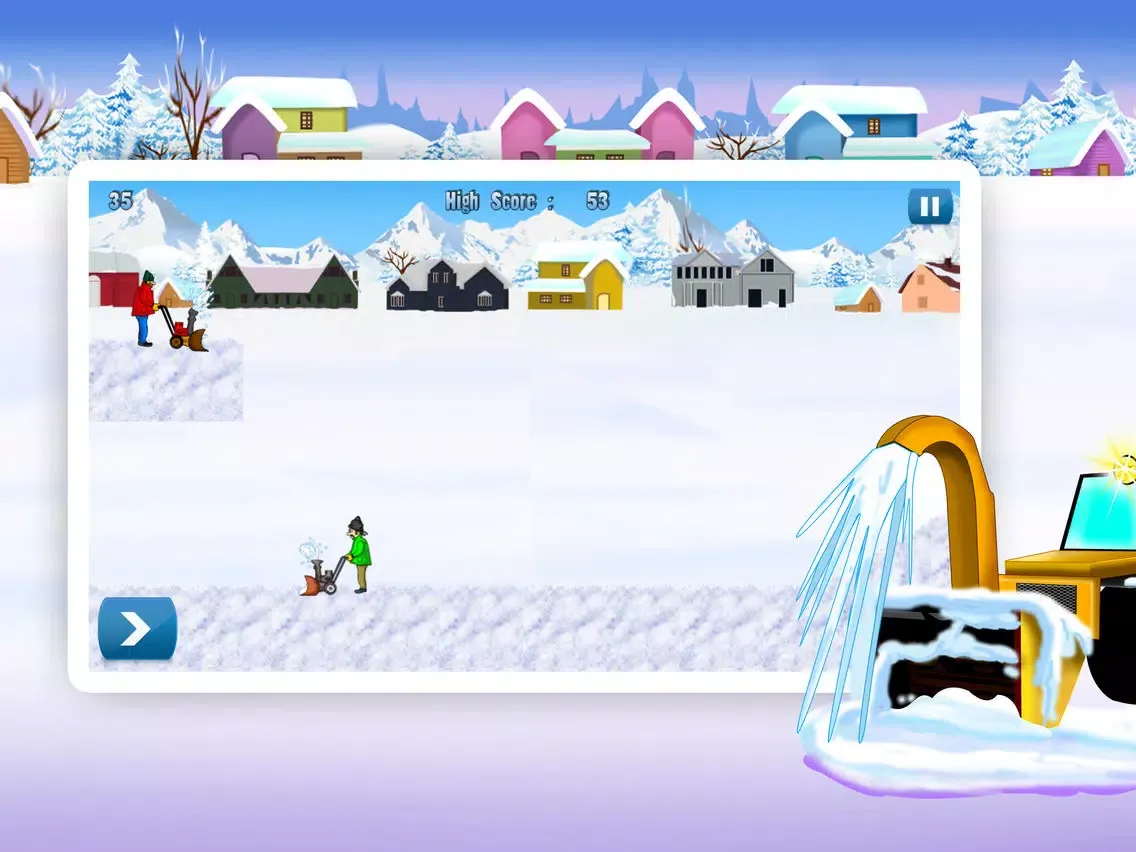 Angry Neighbours Funny Show – The cold winter snow blower fight episode 4 - Free iPad  Ekran Görüntüleri