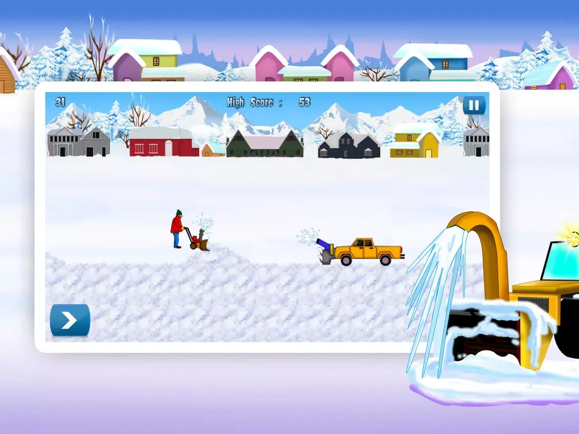 Angry Neighbours Funny Show – The cold winter snow blower fight episode 4 - Free iPad  Ekran Görüntüleri