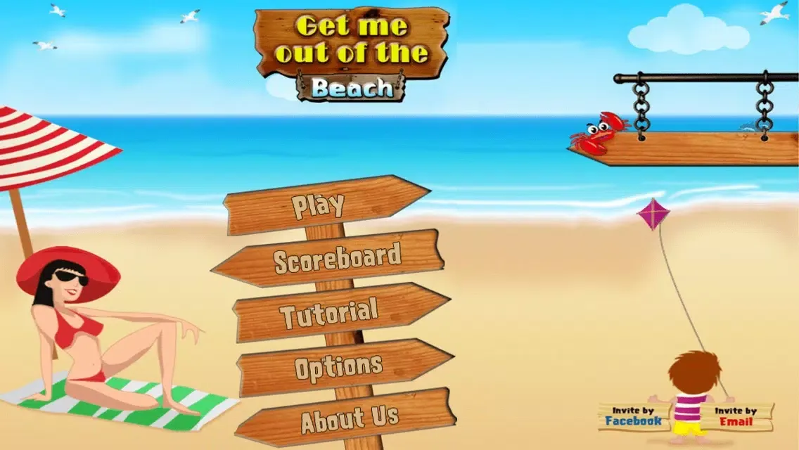 تصاویر Get me out of the beach FREE , the hot summer traffic and puzzle game
