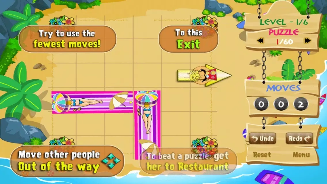 تصاویر Get me out of the beach FREE , the hot summer traffic and puzzle game