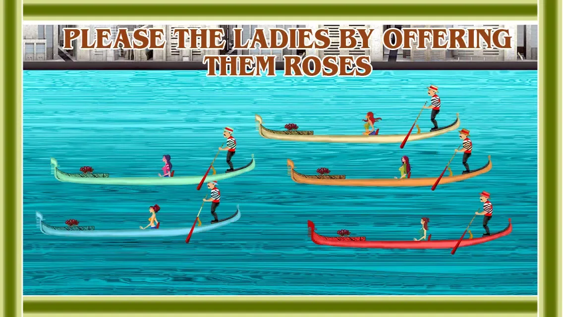 Boys Meet Girl Summer Italy Vacation : Venice Gondolas - Free Edition应用截图