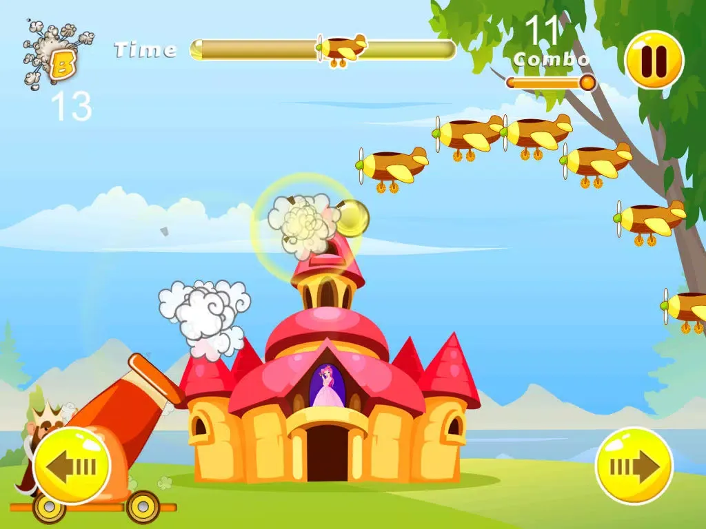 Tangkapan layar Castle defense - the king army against wood planes - Free Edition iPad 