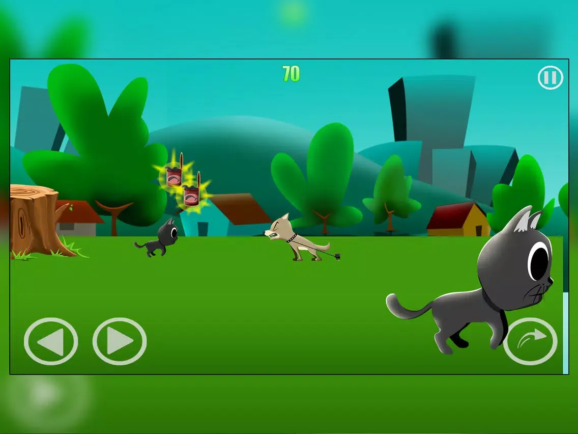 Cats War VS Dogs Fight : The Cute Tiny Kitten Fighting the Big Bad K9 - Free iPad 应用截图