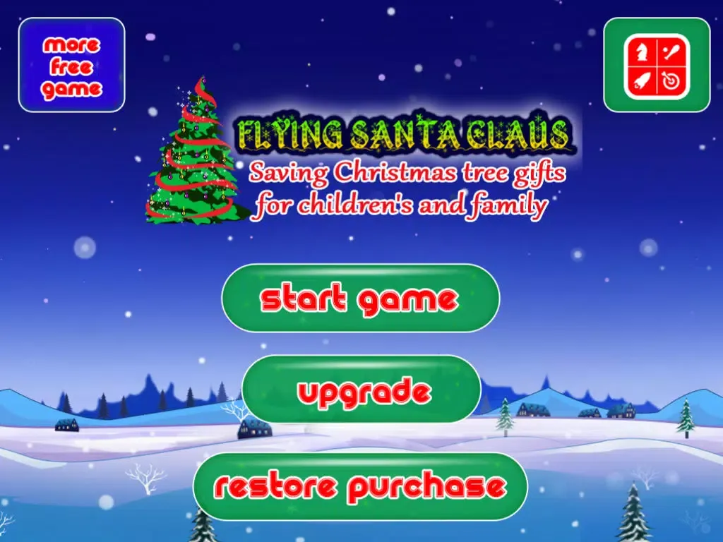 Flying Santa Claus – Saving Christmas tree gifts for children’s and family iPad  Screenshots