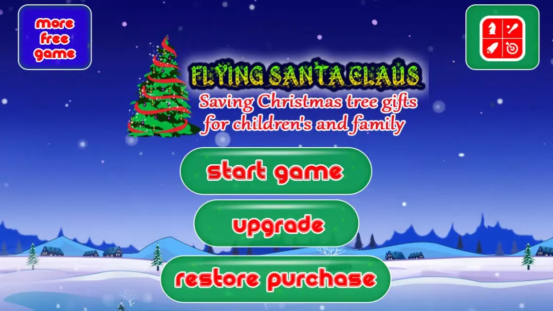 Flying Santa Claus – Saving Christmas tree gifts for children’s and family Screenshots