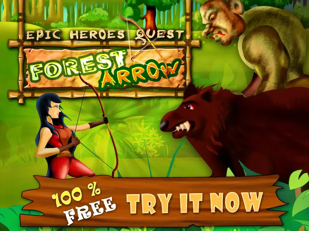 Zrzuty ekranu Forest Arrow – The Elf Edition of The Free Epic Heroes Quest RPG Game iPad 