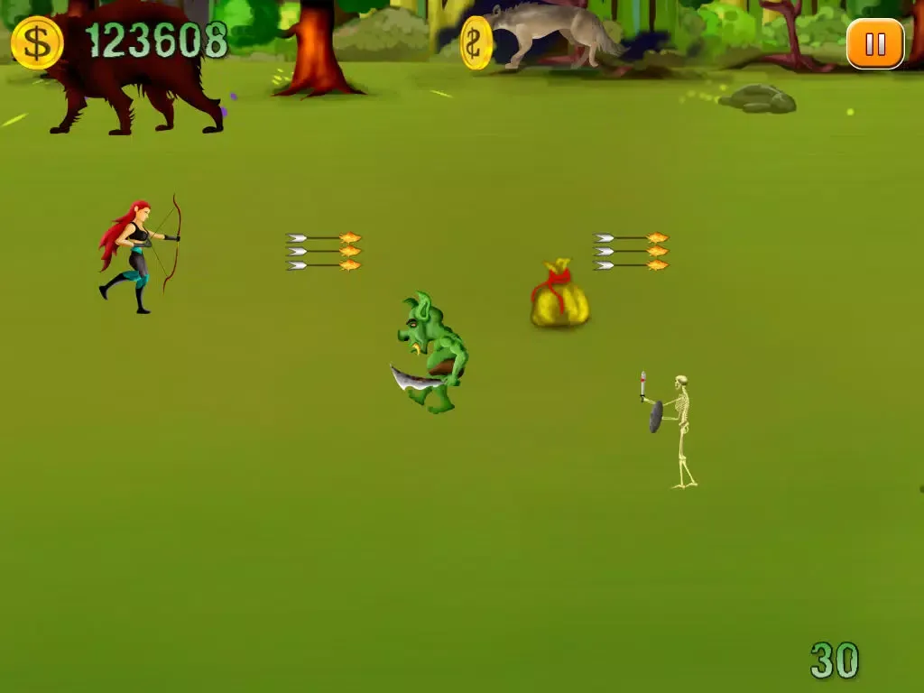 Zrzuty ekranu Forest Arrow – The Elf Edition of The Free Epic Heroes Quest RPG Game iPad 