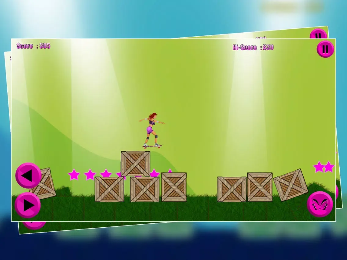 صور Girls Skaters 2 - The girl sport only skating skateboard toys free game iPad 