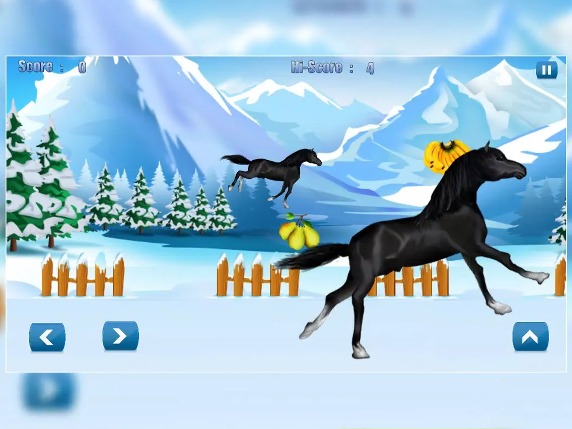 Horse Poney Wild Agility Race 2 : The winter icy mountain dangerous path - Free iPad  スクリーンショット