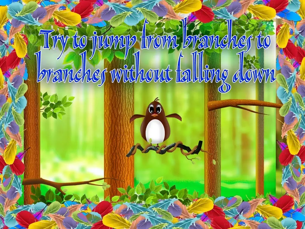 ภาพหน้าจอของ Jumping Cute Feathers : Tiny birds learning to fly - Free Edition iPad 