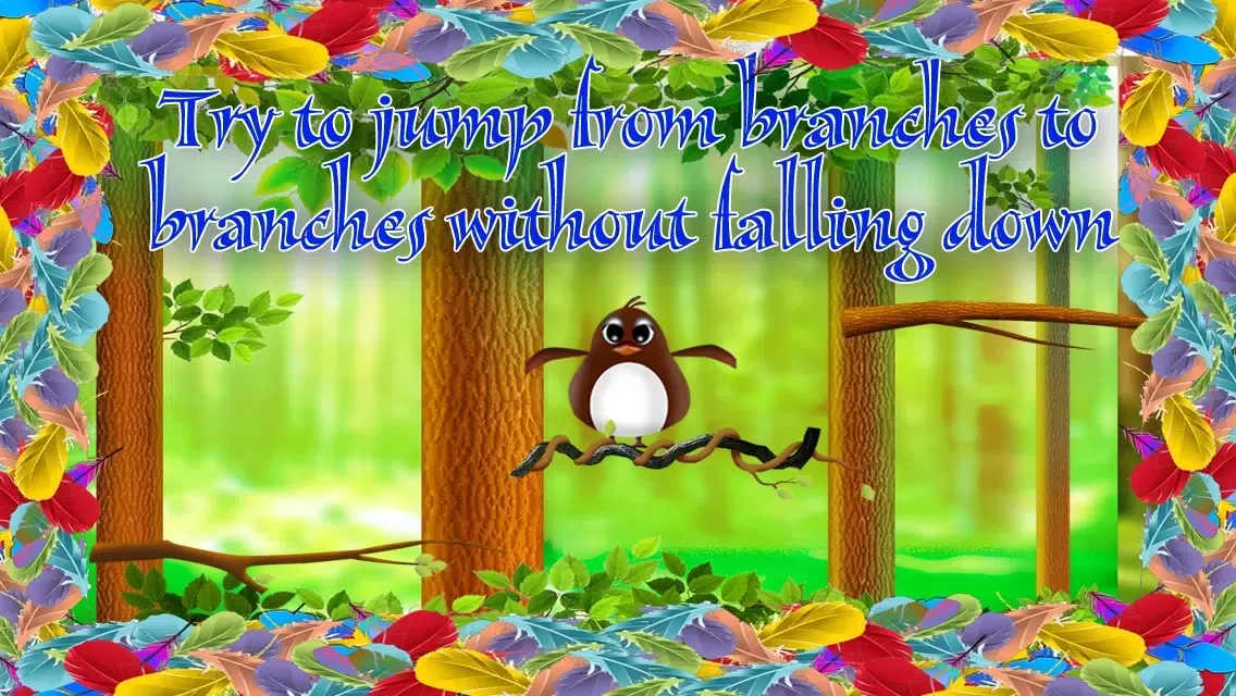 ภาพหน้าจอของ Jumping Cute Feathers : Tiny birds learning to fly - Free Edition