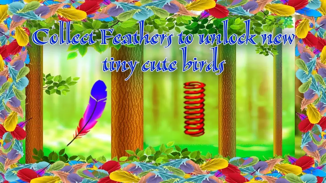 ภาพหน้าจอของ Jumping Cute Feathers : Tiny birds learning to fly - Free Edition