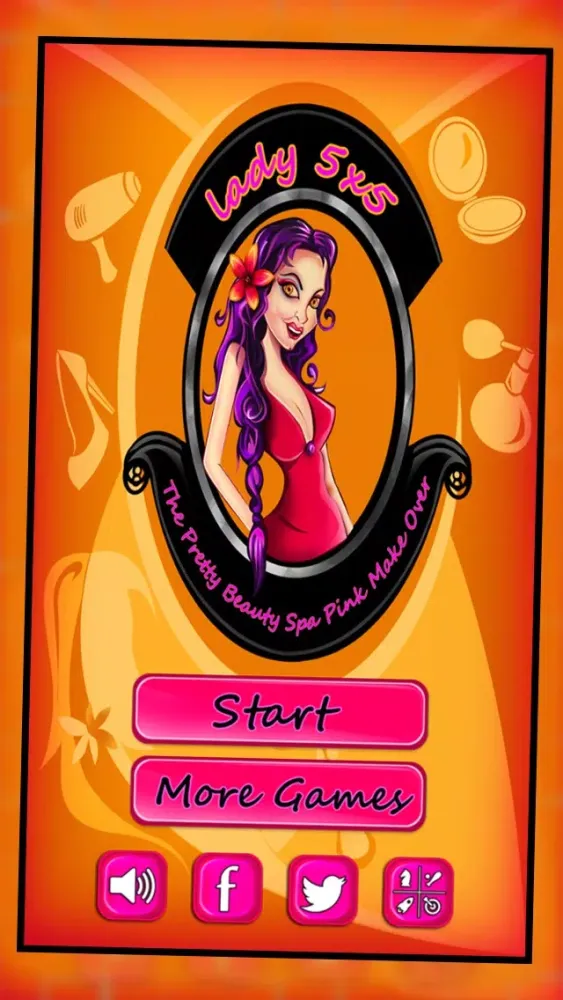 Tangkapan skrin Lady 5x5 : The Pretty Beauty Spa Pink Make Over - Free