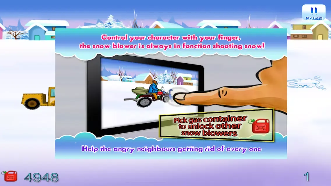 Angry Neighbours Funny Show – The cold winter snow blower fight free episode স্ক্রিনশট