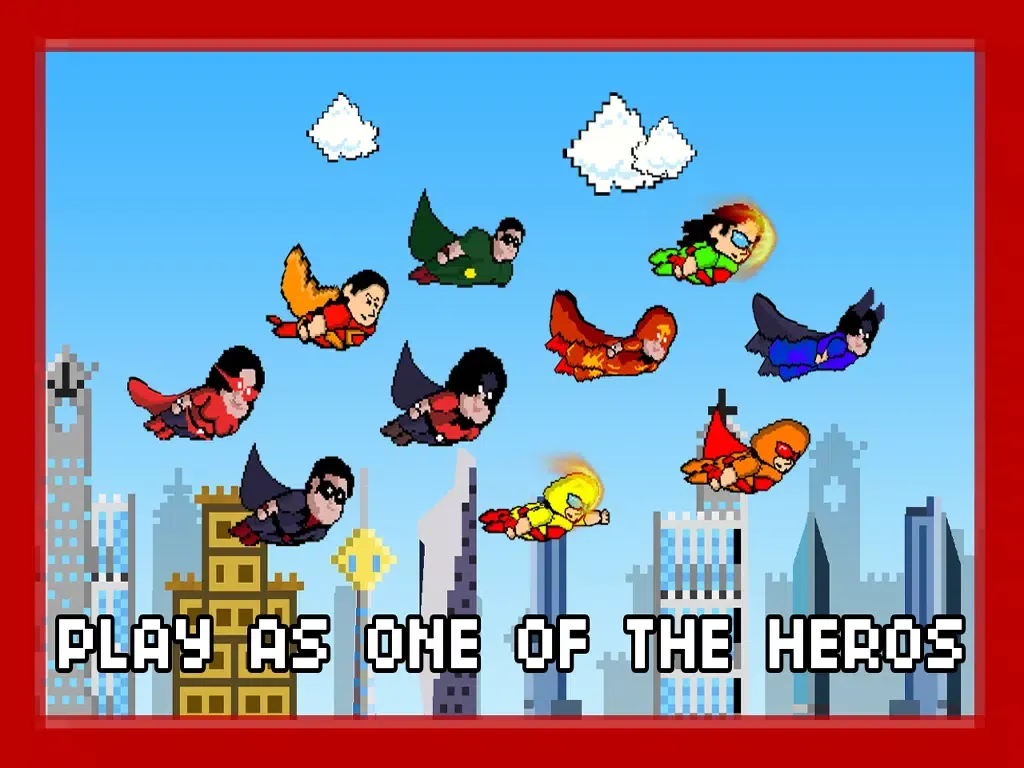 Captures d'écran de Pixel Heroes - The rocket man fighting super villains iPad 