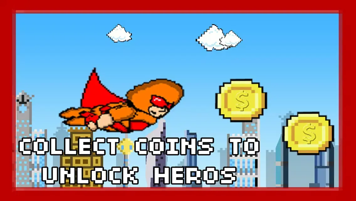 Captures d'écran de Pixel Heroes - The rocket man fighting super villains