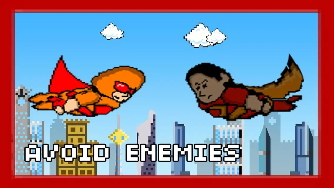 Captures d'écran de Pixel Heroes - The rocket man fighting super villains