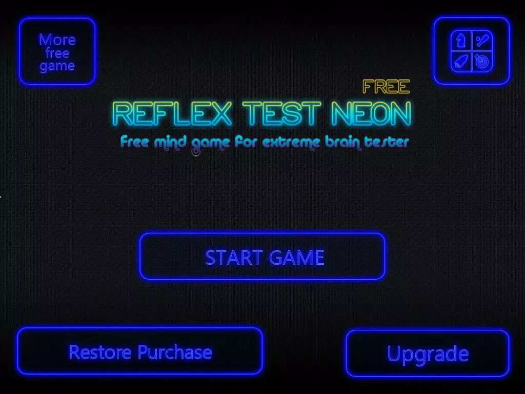Reflex Test Neon – Free mind game for extreme brain tester iPad  Screenshots