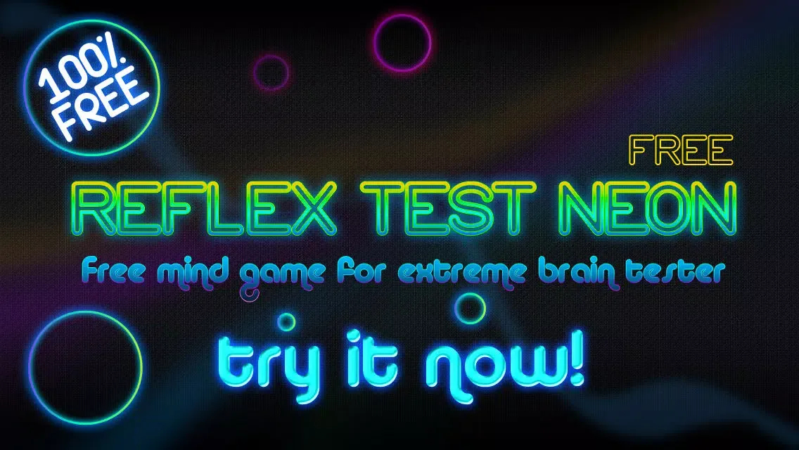 Reflex Test Neon – Free mind game for extreme brain tester Screenshots