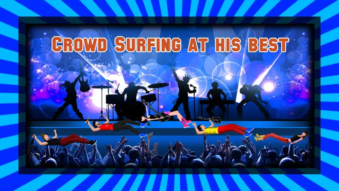 Rock Star Crowd Surfing Party : The Heavy Metal Music Crazy Concert Night - Free Edition স্ক্রিনশট