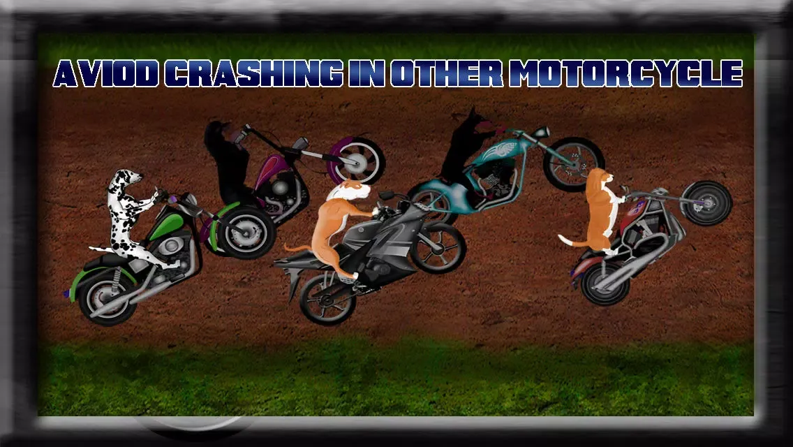 Rolling Wild Dog Motorcycle Race : The Bad to the bone Adventure - Free Edition Ekran Görüntüleri