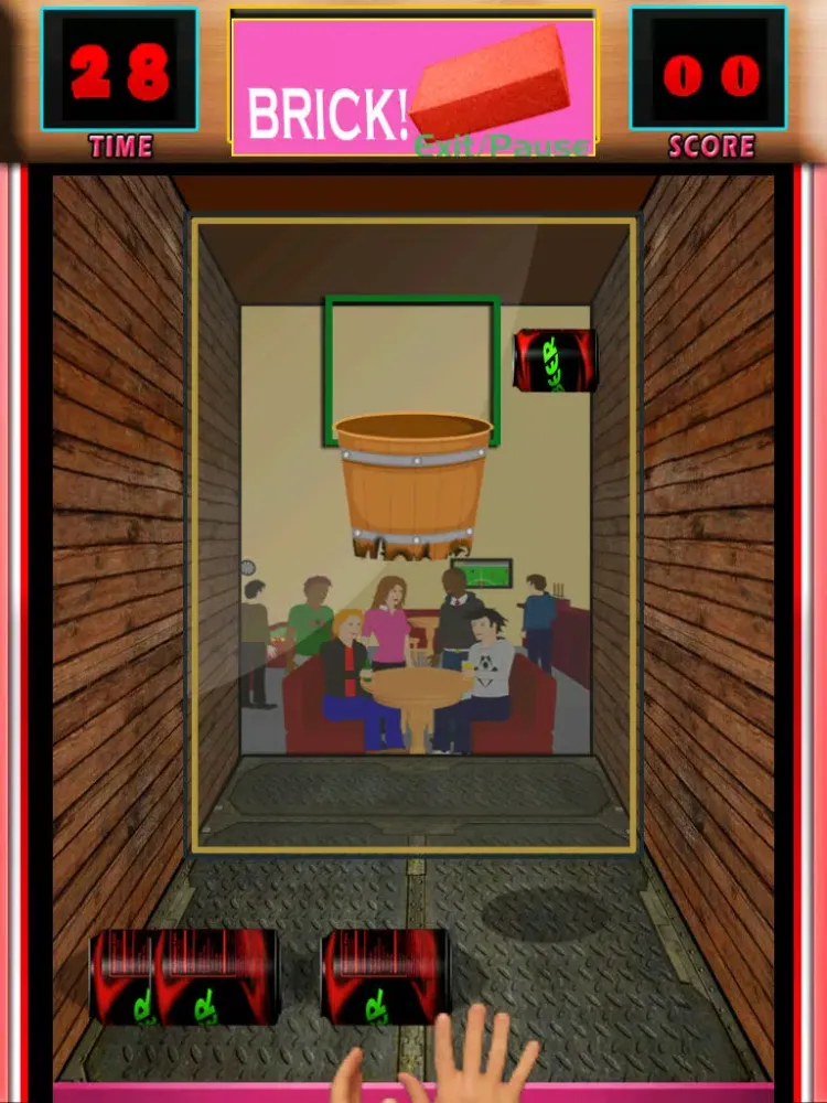 Shoot the beer can to the barman for another run - Free Edition iPad  スクリーンショット