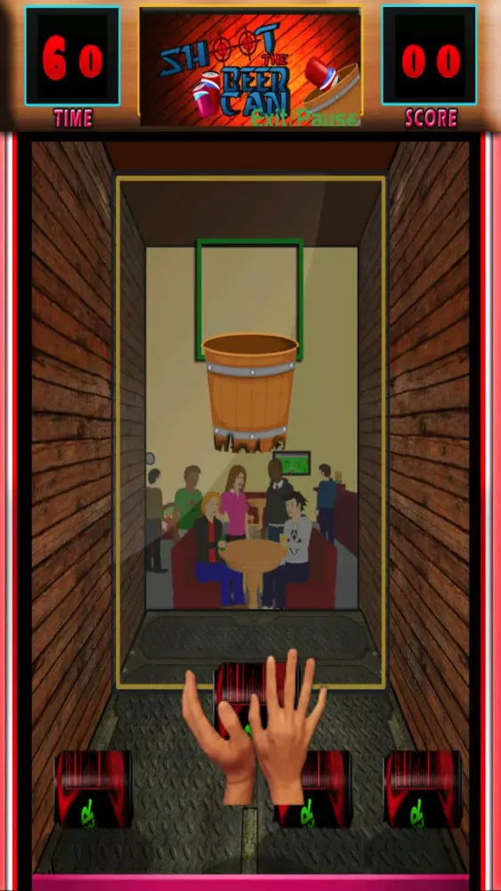 Shoot the beer can to the barman for another run - Free Edition スクリーンショット