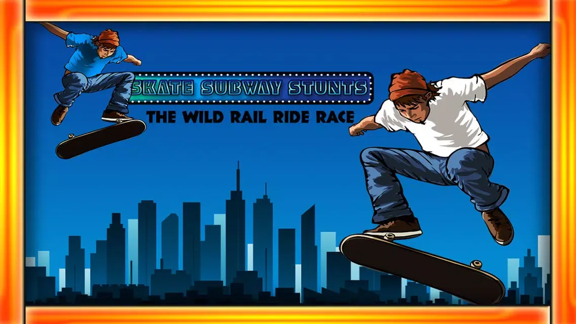 Tangkapan skrin Skate Subway Stunts : The wild rail ride race - Free Edition