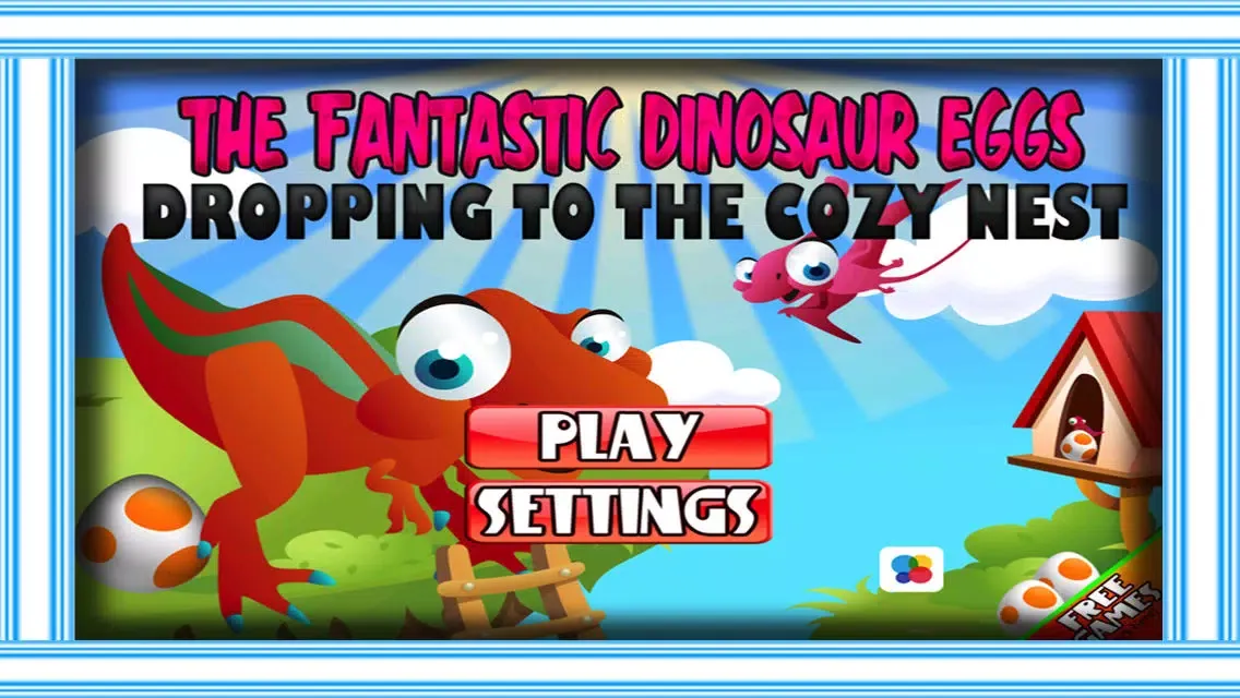 Zrzuty ekranu The fantastic dinosaur eggs dropping to the cozy nest - Free Edition