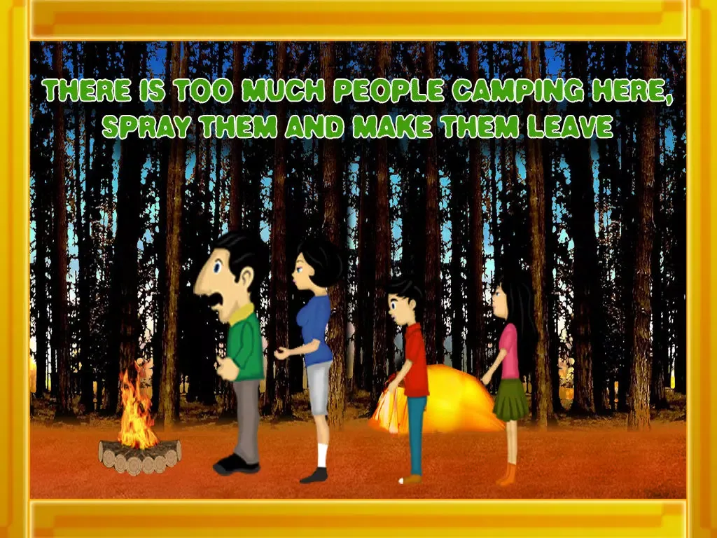 Ảnh chụp màn hình của The Game that Stink ! The skunks camping trip story - Free Edition iPad 