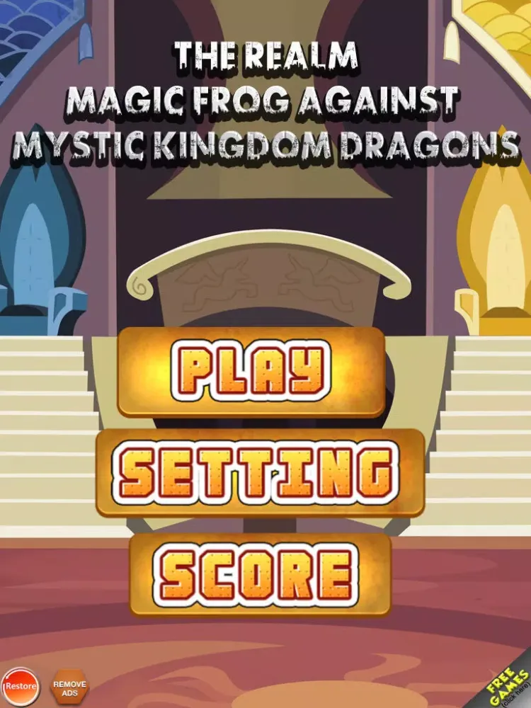 The realm magic frog against mystic kingdom dragons golden eggs - Free Edition iPad  スクリーンショット