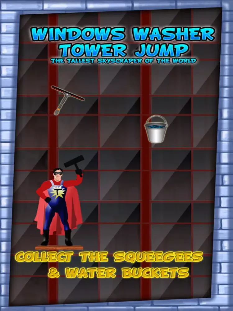 Ảnh chụp màn hình của Windows Washer Tower Jump : The tallest skyscraper of the world - Free Edition iPad 