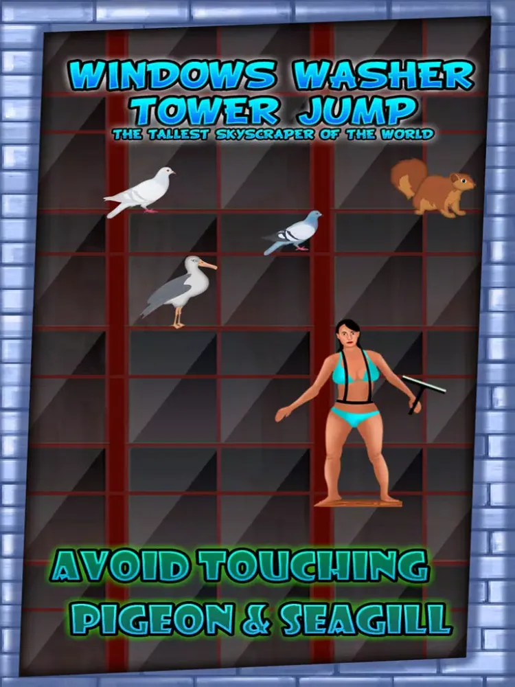 Ảnh chụp màn hình của Windows Washer Tower Jump : The tallest skyscraper of the world - Free Edition iPad 