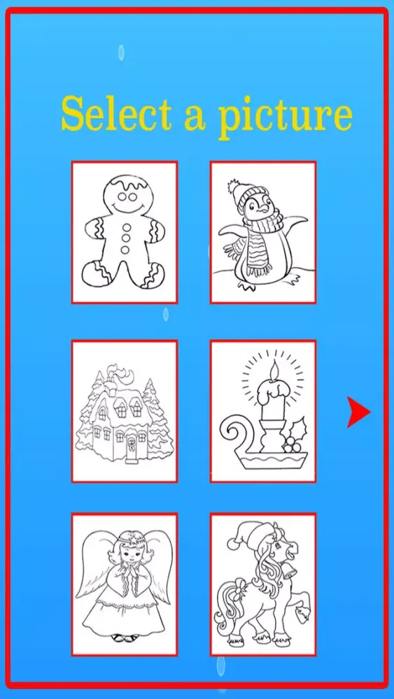 Christmas Color Pages Kids Game स्क्रीनशॉट