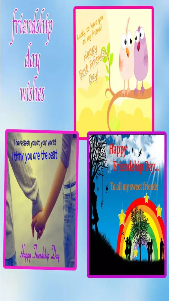 Tangkapan layar Friendship Day Card And Quotes Wishes