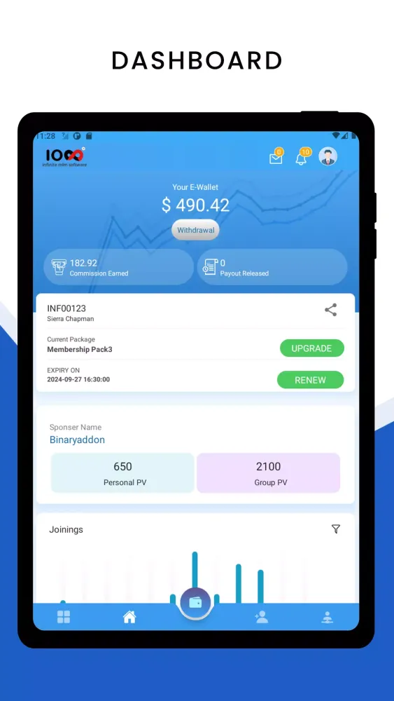 Captures d'écran de Infinite MLM App