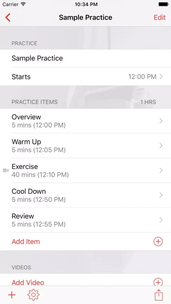 Capturas de tela do InfiniteBoxing Practice Planner