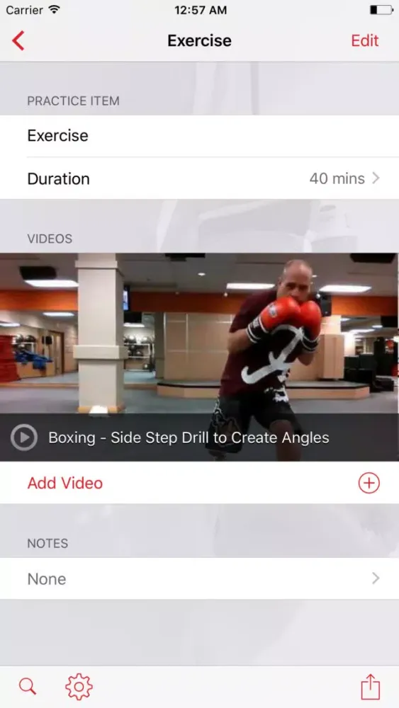 Capturas de tela do InfiniteBoxing Practice Planner