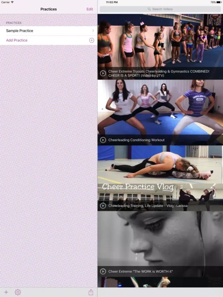 Capturas de pantalla de InfiniteCheerleading Practice Planner iPad 