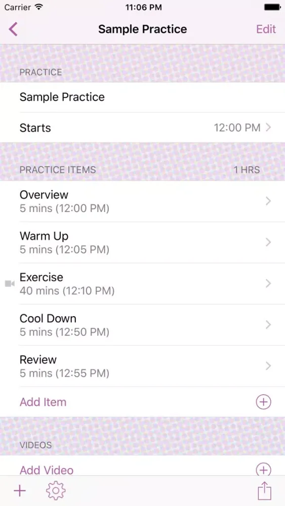 Capturas de pantalla de InfiniteCheerleading Practice Planner