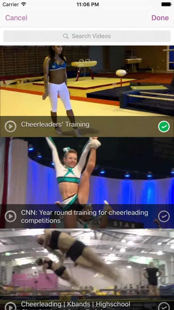 Capturas de pantalla de InfiniteCheerleading Practice Planner